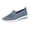 Blue, variant on Commforr Womens Orthopedic Sneakers Slip On Light Air Cushion Mesh Up Stretch Loafers for Women Wide Round Toe Low Heels Flats Retro Comfort Walking Dress Shoes for Work Nurse Black 9