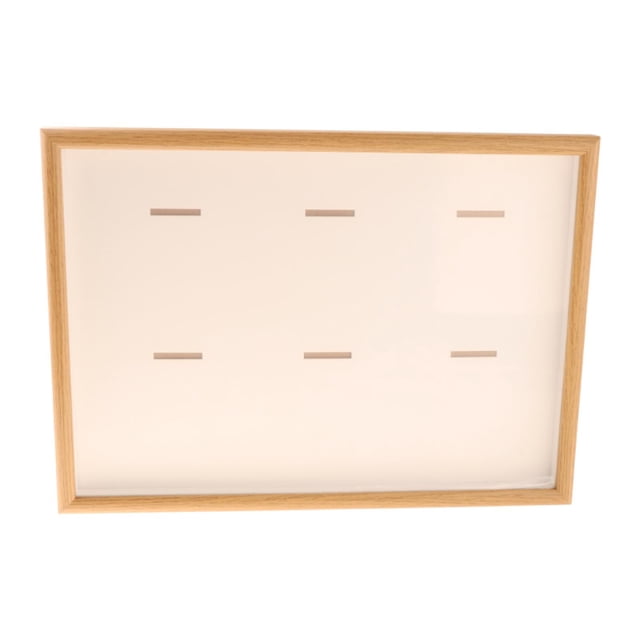 DOLITY Medal Display Shadow Box Frame Collectible Wood for Insignia Pins Gymnastics Wood Color A3