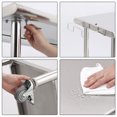 thumbnail image 3 of NSF Stainless Steel Work Table with Wheels - 60x24x35 Inch - Removable Trash Rack, Adjustable Undershelf, Curved Edge, Without Backstop, For Kitchen, Restaurant & Outdoor, 3 of 7