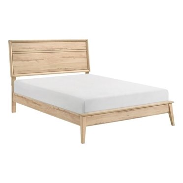 Lexicon Marrin Contemporain Bois Lit Grand à Panneaux en Chêne Naturel