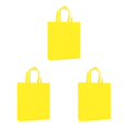 thumbnail image 1 of Decodeary Sac de Courses Réutilisable Pliable Écologique Sac de Rangement à Bandoulière Jaune 3Set, 1 of 6