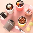 thumbnail image 4 of Binwennn Cooker Pots Kitchenware Set Pots And Pans Rice Cooker 3 Cups Portable Breakfast Cup Detachable Insulation Soup Cup Porridge Cup Sealed Lunch Mini Insulation Soup Cup Lunch Cup Food, 4 of 7