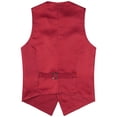 thumbnail image 4 of Doomiva Men Shiny Sequins Vest Button Sleeveless Slim Fit Waistcoat Club Prom Party Performance Dance Jacket Red 170/XL, 4 of 7