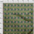 thumbnail image 2 of oneOone Viscose Chiffon Fabric Leaves & Floral Block Print Sewing Fabric BTY 42 Inch Wide, 2 of 4