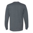 thumbnail image 2 of Gildan Mens DryBlend Long Sleeve T-Shirt, L, Dark Heather, 2 of 2