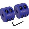 thumbnail image 1 of ORUYROP Winch Cable Hook Stopper 2 Pack, Silicone Rubber Stopper Protects Synthetic Winch Rope, Towing Hook, Cable Line for ATV UTV, Blue, 1 of 7