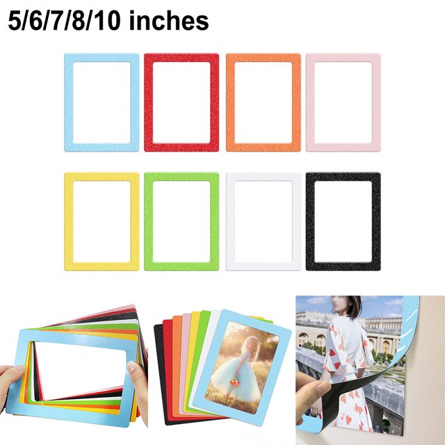Magnetic Photo Frames Refrigerator Magnets Holds Reusable School Cabinet Decor