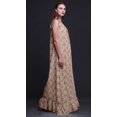 thumbnail image 4 of Bimba Beige2 Floral Ranunculus & Roses Spaghetti Strap Womens Sleepwear Nightgown Ladies Nightwear Nursing Sleep Dress Large, 4 of 5