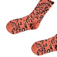 thumbnail image 4 of Bas à Imprimé Léopard pour Femmes, Personnalité Automne Hiver, Coton, Longues Chaussettes à la Cheville, 4 of 5