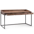 thumbnail image 2 of Allora Computer Desk in Rustic Natural Aged Brown, 2 of 8