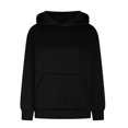 thumbnail image 4 of MeetoTime Women's Oversized Sweatshirt Fall Lightweight Long Sleeve Hoodie Fleece Pocket Pullover Tops, 4 of 6