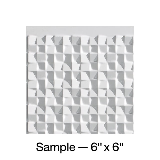 Fasade Panneau de Dosseret en Vinyle 6x6 Pouces Échantillon Blanc Lustré