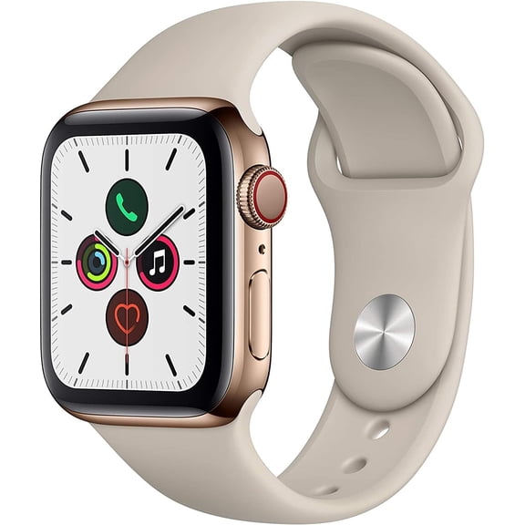 Refurbished Apple Watch Series 5 Stainless Steel 40mm A2094 (GPS + Cellular) Gold (Grade A)