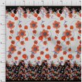 thumbnail image 1 of oneOone Georgette Viscose Fabric Artistic Flower Panel Â Printed Craft Fabric BTY 42 Inch Wide, 1 of 3