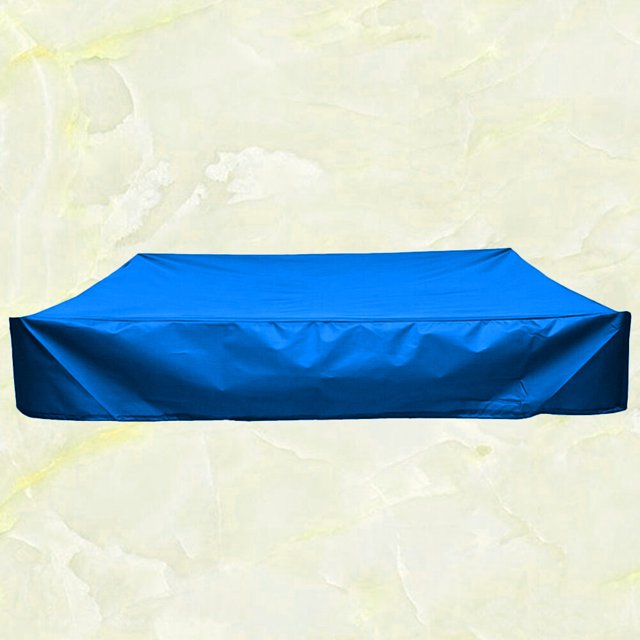 WEUVEB Lot de 1 Housse Carrée de Sable pour Enfants en Bleu avec Design de Cour de Jardin