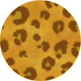 thumbnail image 1 of Ahgly Tapis Rond Lavable en Machine Intérieur Transitionnel Acajou Brun, 5 Pieds Rond, 1 of 7