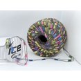 thumbnail image 2 of Blue Pink Teal Green Yellow Ladder Ribbon Yarn Ice Trellis Railroad 34032 50gram, 2 of 5