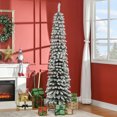 thumbnail image 2 of HOMCOM 7' Artificial Christmas Tree with Realistic Branches Green, 2 of 9