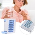 thumbnail image 1 of Tiroir Portable Boîte à Médicaments en Plastique Anti-Humidité avec 28 Compartiments une Semaine, 1 of 9