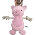 thumbnail image 2 of GiGwi 12" Squeaker avec corde confortable cochon chien jouet, 2 of 5
