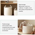 thumbnail image 3 of Baohd Storage Tightly Woven And Cotton Rope Dirty Woven Storage Basket Basket Convenient And Storage Solution Wire Basket Jute with lining S, 3 of 6