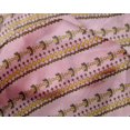 thumbnail image 4 of oneOone Silk Tabby Fabric Floral & Flying Swan Block Print Fabric By Yard 42 Inch Wide, 4 of 4