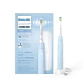 thumbnail image 1 of Philips Sonicare 4900 Power Toothbrush, Rechargeable Electric Toothbrush with Pressure Sensor, Light Blue HX3683/32 AMZ Exclusive, 1 of 23