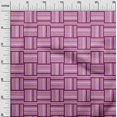 thumbnail image 3 of oneOone Cotton Poplin Pink Fabric Geometric Craft Projects Decor Fabric Printed By The Yard 56 Inch Wide, 3 of 5