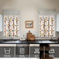 thumbnail image 3 of 3 Piece Chicken Kitchen Curtains and Valances Set for Windows Rooster Kitchen Window Curtains Over Sink Decor 27.5x36 in, 3 of 6