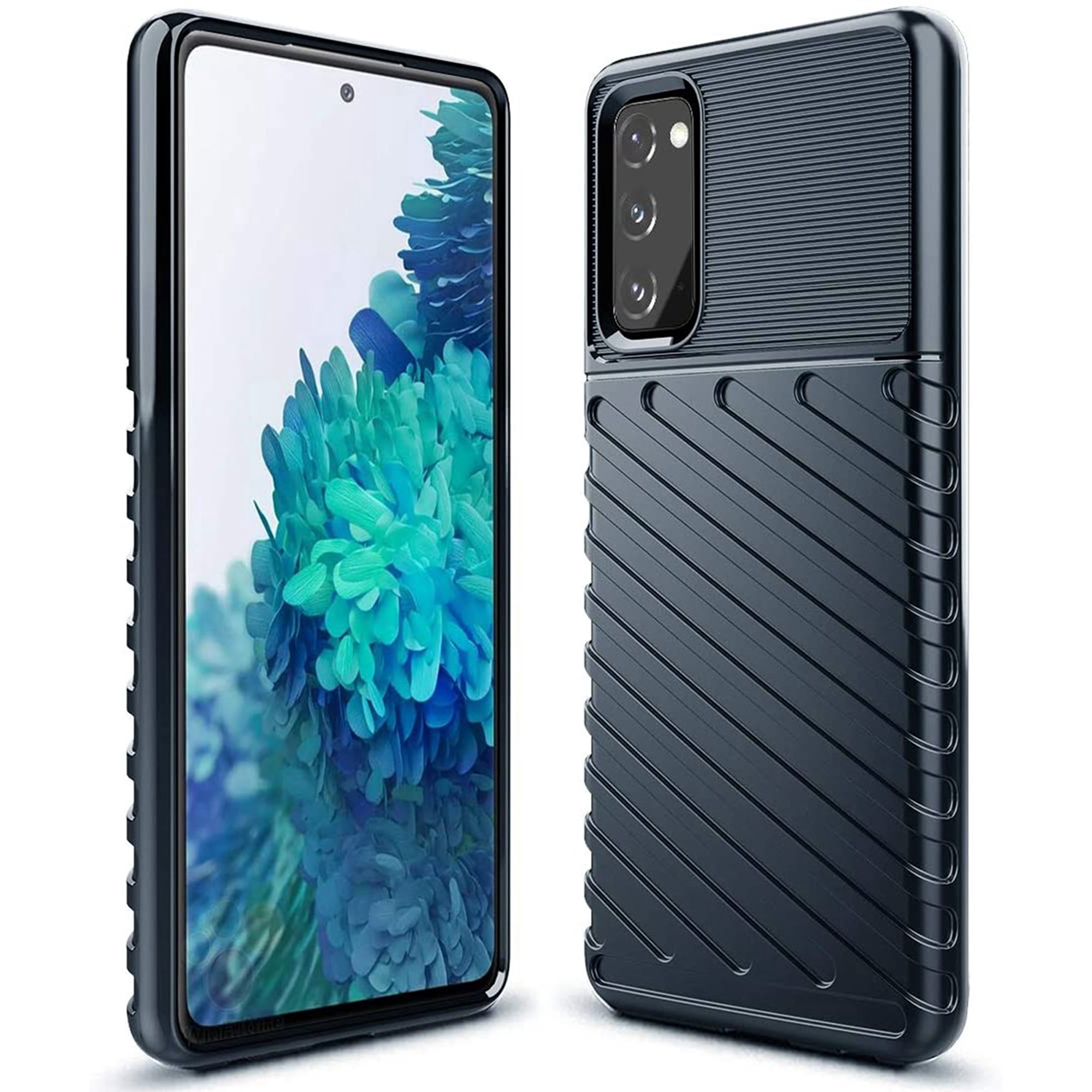 Samsung Galaxy S20 FE 5G Case, Stylish Slim Fit Shock-Absorption Anti-slip Flexible TPU Rubber Protective Phone Cover for Samsung Galaxy S20 FE 6.5 inch, Deep Blue
