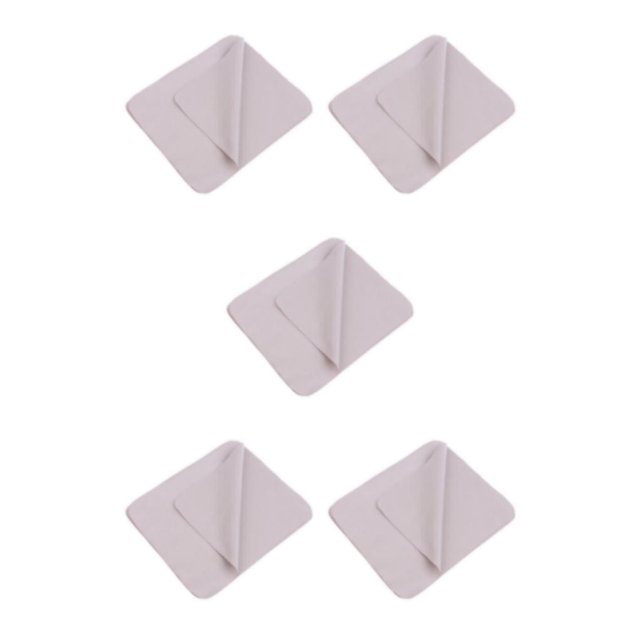 Decodeary 10 Pieces Microfiber Eyeglasses Camera Lens Cell Phones Cleaning Cloth skin color 5Set