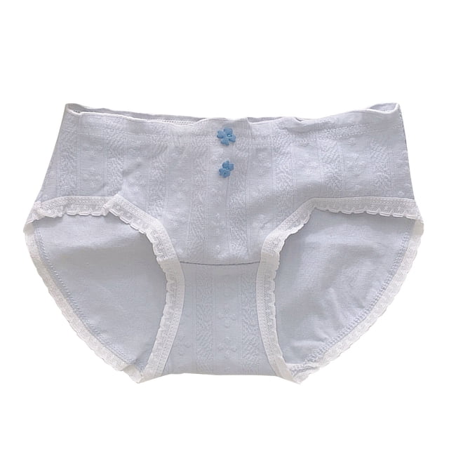 Ultra-Soft Cotton Imitation Girls Underwear - Breathable Mid Rise Hypoallergenic Panties (3-15Y)