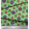 thumbnail image 2 of Soimoi Polyester Crepe Fabric Mandala Kaleidoscope Printed Fabric 1 Yard 42 Inch Wide, 2 of 3