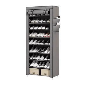 EGNMCR Rack de chaussures en tissu conçu pour la fonctionnalité et le style de ce sac de chaussures est un excellent ajout à n'importe quelle porte d'entrée ou porte-chaussures Clos