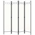 thumbnail image 1 of vidaXL 4-Panel Room Divider White 160x180 cm, 1 of 4