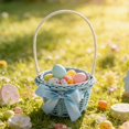 thumbnail image 1 of Easter Mini Decorative Hand-helds Flower Basket Woven Circular Flower Basket Simulation Flower Plants Micros Landscapes Woven Storage Basket, 1 of 6