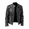 thumbnail image 2 of Thinsony Cotton Mens Motorbike Jacket Windproof Warm Multi Front Pockets Wide Application Motorcycle Jacket black L, 2 of 6