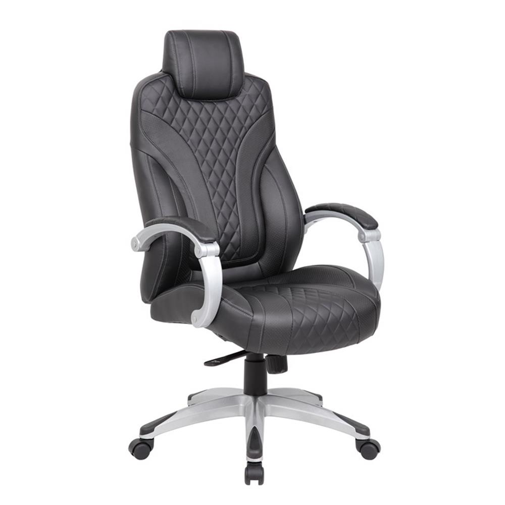 Boss Office Executive Hinged Arm Chair in Black