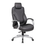 Boss Office Executive Hinged Arm Chair in Black