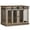 Oak, variant on PawHut 47in Dog Crate Furniture with Divider Panel, Wooden Dog Kennel TV Stand for Large Breeds, Pet House Side Table for 2 Small Breeds with 2 Rooms Design, 2 Sliding Doors, Oak