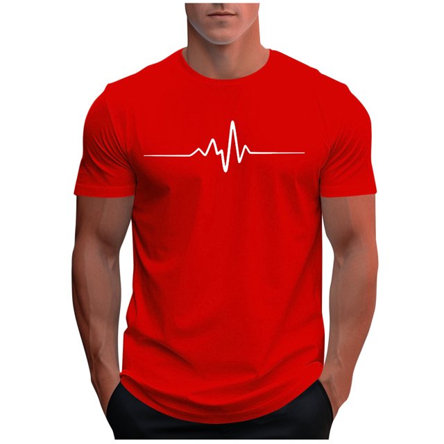 Plebaso T-shirt Graphique pour Hommes Été Manches Courtes T-Shirts Col Rond Chemises Décontractées Hauts de Plage Imprimés pour Hommes