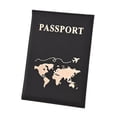 thumbnail image 3 of Wmool isex PU Leather Passport Cover For Travel |с ■ш {~, 3 of 7