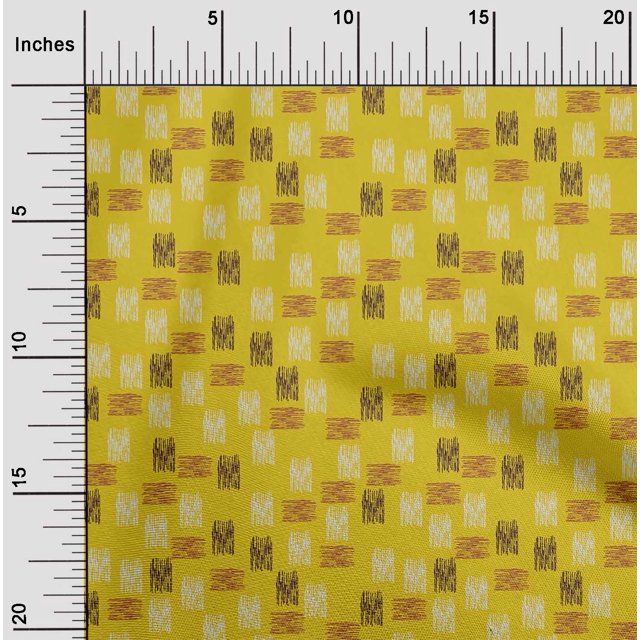 oneOone Viscose Chiffon Fabric Brush Stroke Ikat Decor Fabric Printed BTY 42 Inch Wide