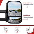 thumbnail image 4 of YITAMOTOR Towing Mirrors Compatible with 88-98 Chevy GMC C/K 1500 2500 3500 Pickup Pair Set Manual Extendable Side Mirrors, 4 of 10