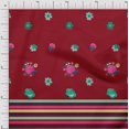 thumbnail image 1 of oneOone Polyester Lycra Fabric Stripe & Floral Panel Print Fabric By The Yard 56 Inch Wide, 1 of 1