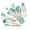 Green, variant on Meitianfacai Chef Kitchen Cooking Utensils Set, 14 pcs Non-Stick Utensils Spatula Set with Holder, Black Wooden Handle Silicone Kitchen Gadgets