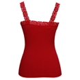 thumbnail image 2 of Womens Lace Trim Camisoles - Red, 2 of 2