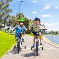 thumbnail image 2 of Costway 18" Kid's Bike with Removable Training Wheels & Basket for 4-8 Years Old  Blue, 2 of 10