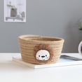 thumbnail image 4 of Home Textile Storage Clearance Small Woven Basket Cute Blue Rope Basket Cotton Basket Room Storage Basket Cute Animal Design, Home Textile Home Textile Storage, 4 of 4
