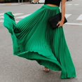thumbnail image 3 of B91xZ Jupes pour Femmes Longueur Midi Basique Extensible Jupe Crayon, Vert L, 3 of 4